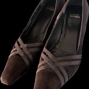 Stuart Weitzman Brown Suede Pumps